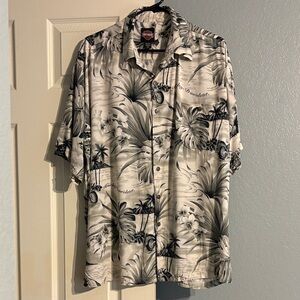 Men's XL Harley-Davidson Tropical Print Shirt